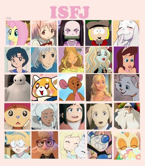 Esfj Characters Disney, Isfj And Enfp Friendship, Isfj Personality Characters, Entj X Isfj, Isfj Anime Characters, Mbti Personality Characters, Isfj Anime, Esfj Characters, Isfj Characters