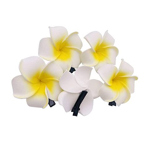 Made of soft foam material, the petals of the flower is durable and not easy to deform and bend. Wedding Party Beach, Flower Foam, Hawaiian Plumeria, Hawaiian Flowers, Alligator Clips, Flower Hair Clips, Hair Barrettes, Beach Party, Summer Aesthetic