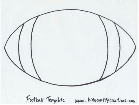 Football and Fall go hand in hand and both boys and girls will enjoy making these Football Name Placques. This craft will help them get into the action. Football Toddler Crafts, Football Template Free Printable, Sport Themed Crafts, Football Printables, Football Template, Fun Invitation, September Crafts, Football Names, Football Crafts