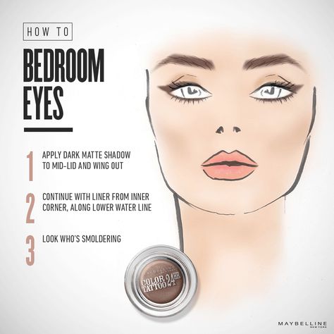 You're only three steps away from irresistible, come-hither eyes. Learn how to get this sultry eye look on Maybelline's blog CITY. Bedroom Eyes, Beauty Make-up, Makeup Tricks, Kiss Makeup, Eye Make, All Things Beauty, Up Girl, Beauty Secrets, Beauty Inspiration