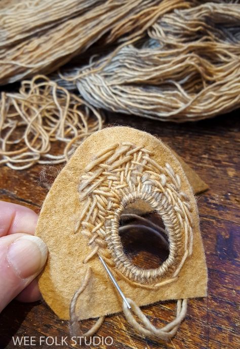 Folk Studio, Wee Folk Studio, Salley Mavor, Frosty Morning, Wee Folk, Textile Sculpture, Textile Fiber Art, Slow Stitching, Basic Shapes