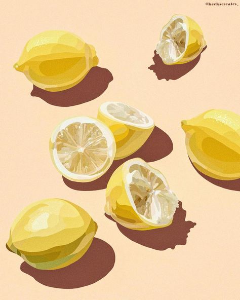 When Life Gives You Lemons, Ashley Poston, Lemon Illustration, Lemon Photography, Fashion Stickers, Lemon Art, Man Illustration, Ipad Drawings, Print Studio