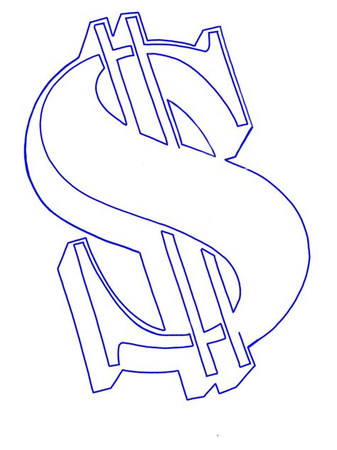 Polo Tattoo Ralph Lauren, Hustle Tattoo Stencil, Free Printable Tattoo Stencils, Dollar Sign Tattoo Design, Money Drawing Easy, S Design Letter, Money Drawing Ideas, Money Silhouette, Tattoos Stencils Outline