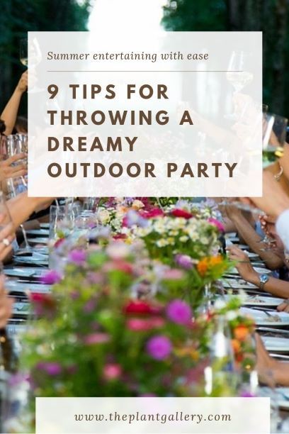 Having a summer soiree? Check out our tips for entertaining with ease. #summersoiree #outdoorparty #entertaining # summerentertaining Summer Soiree Party Ideas, Soiree Party Ideas, Soiree Party, Silver Plant, Shade Umbrellas, Citronella Candles, Blowing Bubbles, Summer Soiree, Summer Entertaining