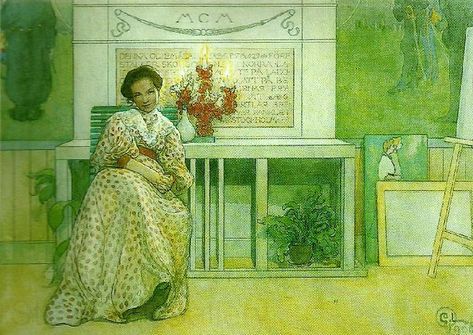 efter balen Carl Larsson Malmo Sweden Oil Painting Reproductions 66864 St Lucia Day, Floss Organizer, Large Wall Murals, After Prom, Carl Larsson, Fine Art Painting Oil, The Prom, Stitch Pictures, Cross Stitch Pictures