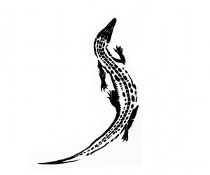 Small Alligator Tattoo Simple, Crocodile Tattoo Design, Ankle Tattoo Men, Alligator Tattoo, Crocodile Tattoo, Tattoo Wallpaper, Dna Tattoo, Spooky Tattoos, Cool Small Tattoos