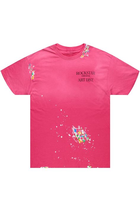 PRICES MAY VARY. One-Of-A-Kind: Each of Rockstar Original's Mens Graphic TShirt is meticulously Custom Paint Splatter, offering a unique and artistic touch that ensures no two pieces are alike; Its exclusive design makes these short sleeve shirts for men a one-of-a-kind masterpiece, perfect for standing out in any crowd. Great for Everyday Wear: Our graphic tee shirts for men feature a meticulously crafted worn-in wash and unique custom paint splatter splatter details, making them a stylish addi Short Sleeve Shirts For Men, Mens Jogging Suits, Denim Jacket Short, Mens Outfit Inspiration, Cotton Shirts For Men, Jogging Suit, Original Clothes, Men's Graphic T Shirt, Oversized Tee