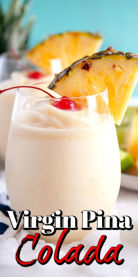 Punch Recipes Non Alcoholic Pina Colada, Pina Colada Smoothie Non Alcoholic, Best Pina Colada Recipe Non Alcoholic, How To Make A Pina Colada Virgin, Nonalcoholic Pina Colada Recipe, Mocktail Pina Colada Recipe, Frozen Pina Colada Recipe Non Alcoholic, Virgin Pina Colada Smoothie Recipes, Easy Virgin Pina Colada Recipe