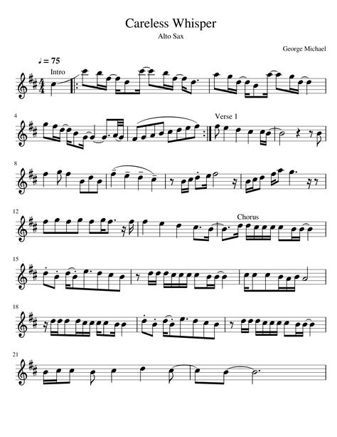 day 27: my goal Careless Whisper Sheet Music, Careless Whisper Flute Sheet Music, Sax Sheet Music Alto Saxophone, Alto Saxophone Music Sheets, Careless Whisper Alto Sax Sheet Music, Careless Whisper Saxophone, Alto Sax Music, Carless Whisper, Saxophone Notes