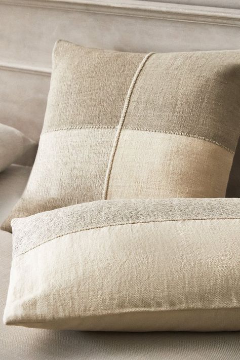 Cushions Living Room | Deco Home | ZARA United States Zara Home Cushions, Dec Pillows, Checked Cushions, Living Room Cushions, Beige Marble, Wool Throw Pillows, Stripe Throw Pillow, Check Design, Fur Throw Pillows