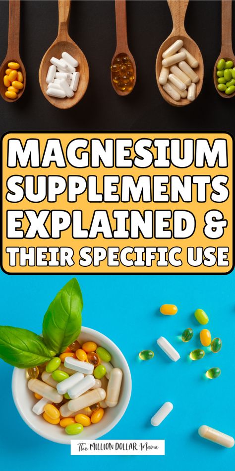 Curious about magnesium supplements? In this article, we break down everything you need to know about magnesium types, benefits, and how they can support your health. From reducing muscle cramps to improving sleep and managing stress, magnesium is essential for overall wellness. Discover which form of magnesium might be best for you and how to incorporate it into your routine for optimal benefits. Learn how this powerful mineral can make a big difference in your daily health! Best Form Of Magnesium To Take, How To Take Magnesium Supplements, Different Forms Of Magnesium, Best Way To Take Magnesium, Magnesium Different Types, Different Magnesium Benefits, Types Of Magnesium And Uses, Benefits Of Magnesium For Women, How To Get Magnesium Naturally