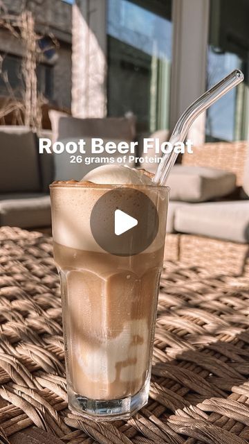 Naomi Gugliotta | Macro Coach on Instagram: "HIGH PROTEIN ROOT BEER FLOAT‼️ My favorite way to have a treat while getting some protein is THIS root beer float!!! It’s 188 cals and has 26 grams of protein and this is a LARGE serving for you! 🙌🏻🙌🏻🙌🏻 Full macros: C 12/ P 26/ F 4 Macros are for a FULL pint of ice cream so this could easily be 2 servings! I made a pint of vanilla ice cream in my Ninja Creami and added a diet A&W Root Beer to a glass with ice cream. You could use any zero calorie root beer you’d like. The idea here is to combine a zero sugar root beer with a protein ice cream- I’ll leave my recipe below, but make adjustments or use your own protein ice cream ingredients as you see fit. Ingredients: 20oz bottle Diet A&W Root Beer 1 bottle Fairlife Core Power Vanilla 8 g Naomi Gugliotta, Fairlife Core Power, Pint Of Ice Cream, A&w Root Beer, Protein Ice Cream, Beer Float, Ice Cream Ingredients, Ninja Creami, Root Beer Float