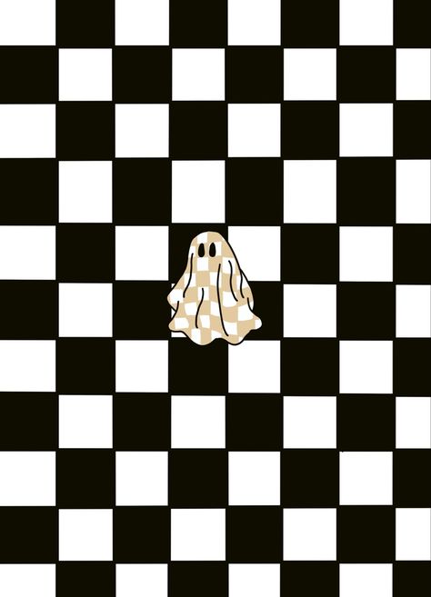 #halloween #procreate #checkers #ghost Christmas Checkered Wallpaper, Checkered Wallpaper Iphone, Halloween Procreate, Iphone Update, Ghost Wallpaper, Checker Wallpaper, Fall Backgrounds, Checker Background, Checkered Background