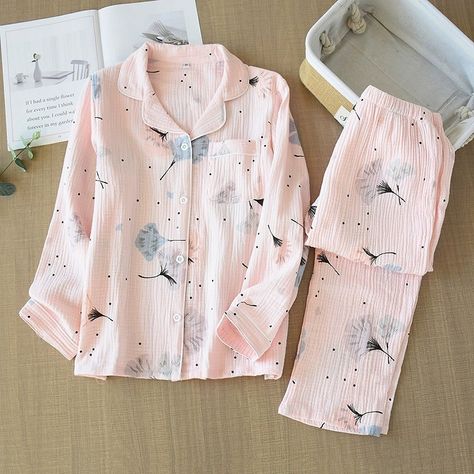 Feather Cotton Crepe Nightsuits Comment below for direct link Shop at www.alamodelabel.in #cutenightset #cutenightsuit #nightwear #nightset Night Suit, Print Pajamas, Pajama Set Women, Gender Female, Shirt And Pants, Neck Shirt, Types Of Collars, Pajamas Women, Nightwear