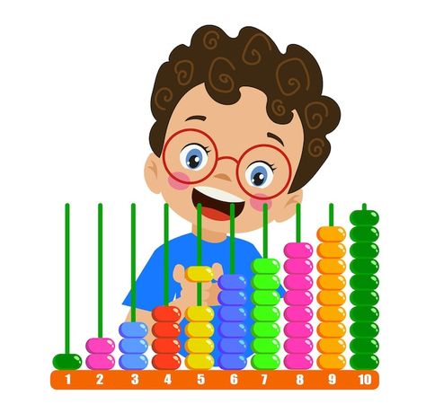 Cute playing with bead abacus | Premium Vector #Freepik #vector #math-symbols #math-book #math #arithmetic Abacus Math, Math Symbols, Math Design, Math Book, Friends Poster, San Martin, Vector Photo, Premium Vector, Graphic Resources