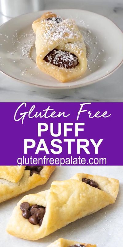 A simple recipe for a buttery, flaky, gluten free puff pastry that uses only a handful on ingredients. This gluten free puff pastry recipe is perfect for sweet and savory pastries and I show you how to make it perfect every time. Gf Philo Dough, Gf Pastry, Savory Pastries, Gluten Free Puff Pastry, Gluten Free Pastry, Pain Sans Gluten, Gf Baking, Puff Pastry Dough, Sans Gluten Sans Lactose