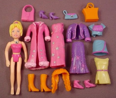 Polly Pocket and her rubber clothes Rubber Clothes, Polly Pocket, Dolls, Toys, Clothes