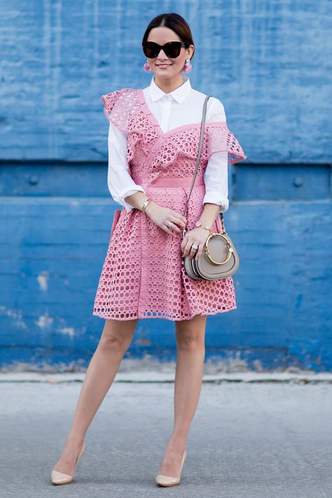 04.29.2017 // Top Six Looks Chicago Fashion, Pink Dress Women, Self Portrait Dress, Cocktail Dress Lace, Looks Chic, Dressy Outfits, Versatile Dresses, Black Cocktail Dress, Color Rosa