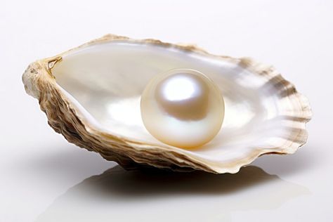 Pearl In Oyster, Oyster And Pearl, Shell With Pearl, Pearl Photography, Pearls Photography, Pearl Accessories, Oyster Pearl, Grain Of Sand, Seashell Jewelry