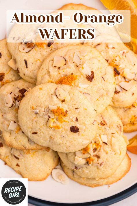 Wafers Recipe, Viral Recipes, Gooey Chocolate Chip Cookies, Recipe Girl, Best Cookie Recipes, Most Popular Recipes, Blog Inspiration, Almond Recipes, Baking Sheets