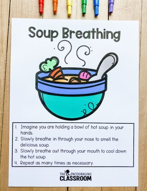 Breathing Techniques For Kids, How To Be Responsible, Emotional Activities, Coping Skills Activities, Conscious Discipline, Social Emotional Activities, Calming Strategies, Being Mindful, Counseling Kids