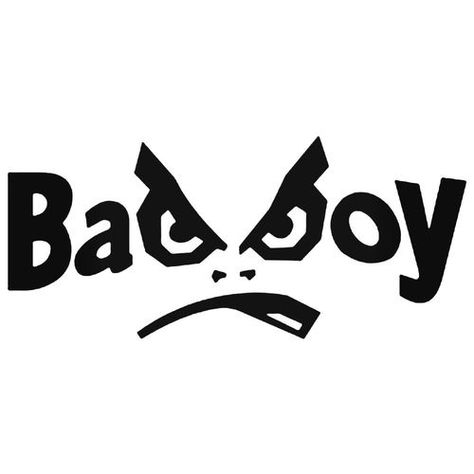 Bad s Bad Boy 02 Decal Boy Symbol, Mode Logos, Camisa Rock, Bad Logos, Logo Guidelines, Boys Decal, Symbol Tattoo, Muster Tattoos, Boys Sticker