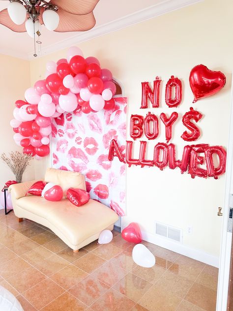 Spread the love, ladies! 💕🎈 This Galentine's Day, let's celebrate our fabulous friendships with these oh-so-adorable decorations! Our "No Boys Allowed" balloon banner and the red heart balloon banner will set the perfect mood for a girls-only party. Tag your besties who are ready to paint the town pink this Galentine's Day! 💃👯‍♀️ #GalentinesDay #PartySupplies #GirlsRule

Limited-time 30% off in our Etsy Shop! 🔥
Link in Bio 🔗 Bachelorette Balloon Ideas, Glitter Bachelorette Party Theme, Bachelorette Slumber Party Decorations, Valentines Bachelorette Party, Bachelorette Backdrop Ideas, Hotel Bachelorette Party, Bachelorette Slumber Parties, Slumber Party Decorations, Glitter Bachelorette Party