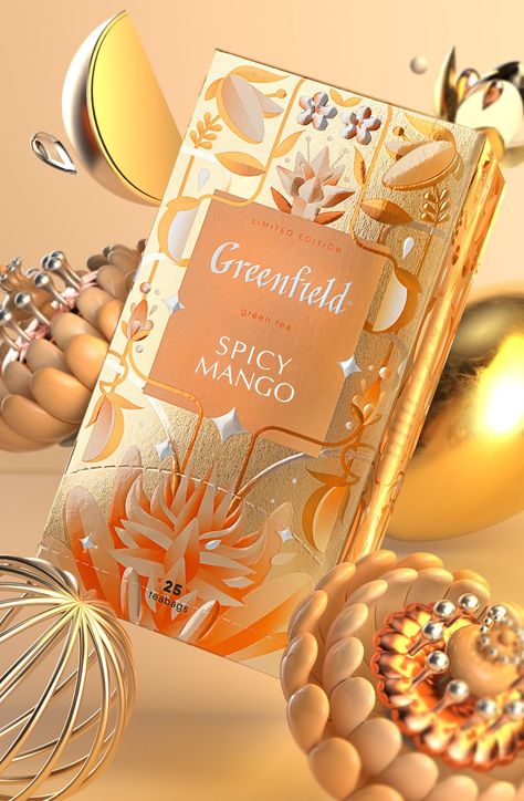 Perfume Packaging Design, Luxury Perfume Packaging, Tea Package, Tea Packaging Design, Gold Packaging, Limited Edition Packaging, Luxury Packaging Design, Perfume Packaging, Cool Packaging