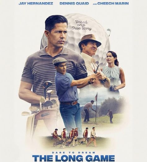 🍿What is on your movie watch list this weekend? #AD We are going to watch the @thelonggamemovie which is based on the book, Mustang Miracle by Humberto G. Garcia and set in 1956, The Long Game follows the story of JB Peña and his wife, who move to the small town of Del Rio, TX, to fulfill JB’s dream of joining the prestigious Del Rio Country Club. When JB is rejected on the basis of his skin color, he is devastated. But his world soon collides with a group of young latino golf caddies who w... The Long Game, Netflix Recommendations, Jay Hernandez, Game Movie, Movie Info, English Movies, Mexican American, About Time Movie, Mom Help