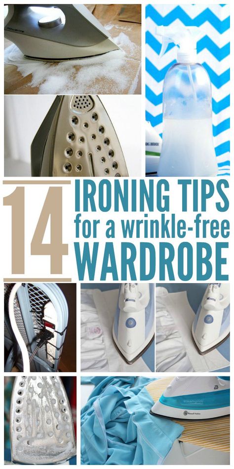 No one likes ironing, but what if there were some tricks to make it easier and give you the wrinkle free results your looking for. Ironing Hacks Clothes, Ironing Clothes Tips, Ironing Tips And Tricks, Ironing Hacks, Kombuis Idees, Laundry Stuff, Home Cleaning Remedies, Ironing Clothes, Iron Clothes