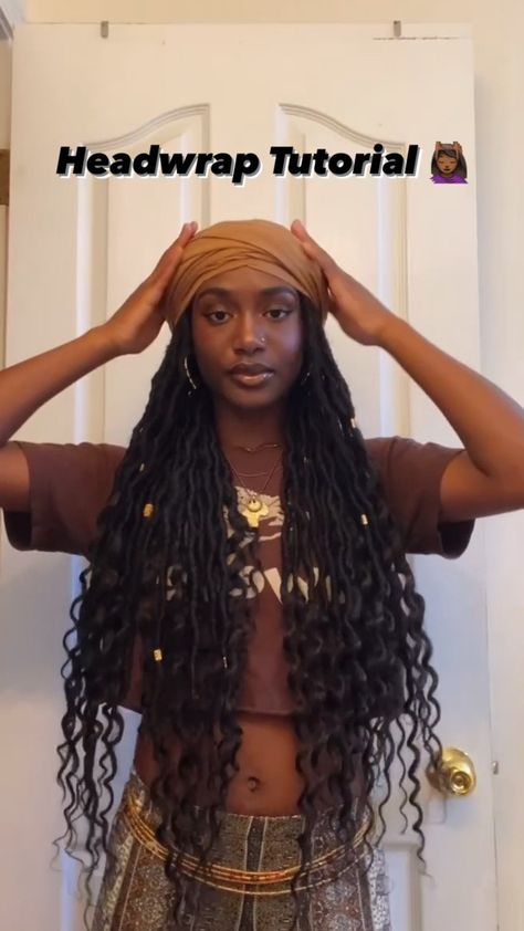 Braided Headwrap, Headwrap Hairstyles, African Hair Wrap, Headwrap Tutorial, Braided Scarf, Curls For The Girls, Head Wrap Styles, Hair Scarf Styles, Head Scarf Styles