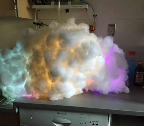 Cloud Lamp Diy, Diy Cloud Light, Cloud Lantern, Thunder And Lighting, Cloud Ceiling, White Paper Lanterns, Library Crafts, Cloud Night Light, Cloud Light