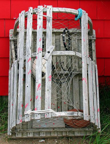 Lobster Trap, Lobster trap in Acadian New Brunswick | Flickr - Photo Sharing! Lobster Trap, Jimmy Buffett, Children Play, New Brunswick, Mini House, Each Day, The Wind, Kids Playing, Ladder Decor