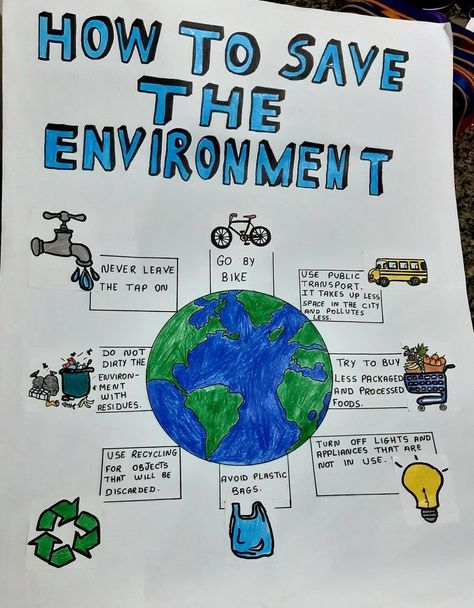 Caring For The Environment, Ochrana Prírody, Pencemaran Udara, Earth Day Drawing, Environment Projects, Earth Day Posters, School Art Activities, Lap Book, Save Environment