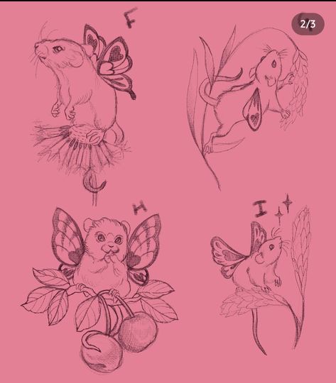 Mouse Tattoo Cute, Bristol Tattoo, Fairy Wing Tattoos, Fairy Mouse, Mouse Tattoo, Tattoo Cute, Mouse Tattoos, Wings Tattoo, Fairy Wings