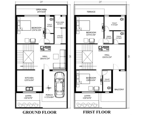 This is a 25x50 house plan east facing as per Vastu plan 4 bedrooms 2 big living hall, kitchen with dining, 3 toilets, etc. 1250 duplex plan. 30×50 East Facing House Plan, 30x50 House Plans East Facing, 3 Bedroom Duplex Floor Plans, 25×50 House Plan, 20 50 House Plan, Vastu Plan, 30x50 House Plans, South Facing House, West Facing House