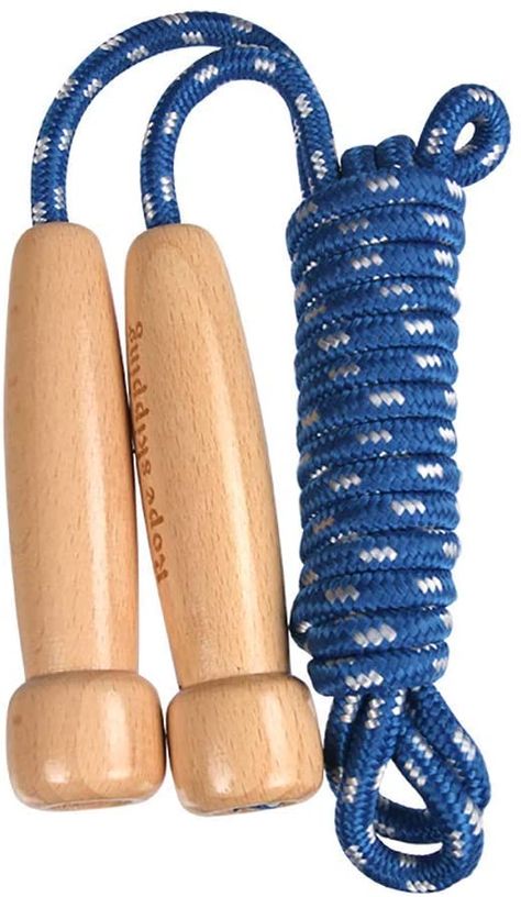 Amazon.com : Jump Rope Kids, Adjustable Wooden Handle Skipping Rope Best for Boys and Girls Fitness Training/Exercise/Outdoor Activity Fun Toy : Sports & Outdoors Heart Exercise, Yoga Ball, Skipping Rope, How To Make Rope, Jump Rope, Outdoor Activity, Outdoor Ideas, Cotton Lights, Fitness Training