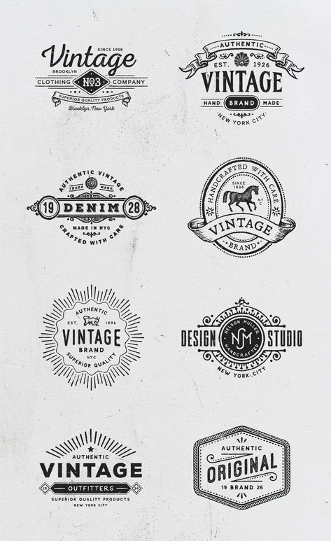 Typographie Logo, Logo Design Inspiration Vintage, Logos Retro, Retro Logo Design, Inspiration Logo Design, Logo Minimalista, Vintage Logos, Logo Retro, Logo Creator