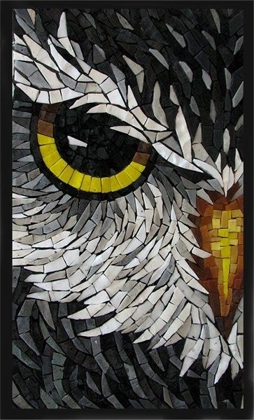 Art Mosaic Animals, زجاج ملون, Mosaic Birds, Mosaic Madness, Mosaic Stained, Glass Mosaic Art, Mosaic Artwork, Mosaic Projects, Owl Art