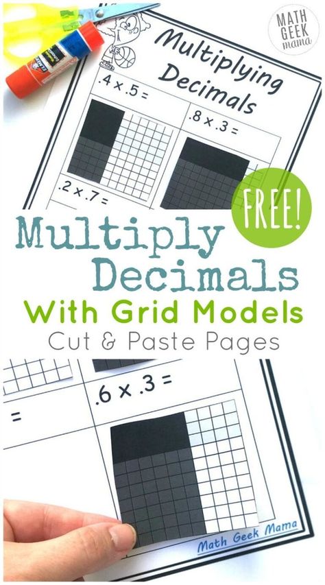 Multiplication Decimals, Multiplying Decimals Activities, Multiply Decimals, Division Math Games, Decimals Activity, Multiplying Decimals, Math Decimals, Decimals Worksheets, Education Tips