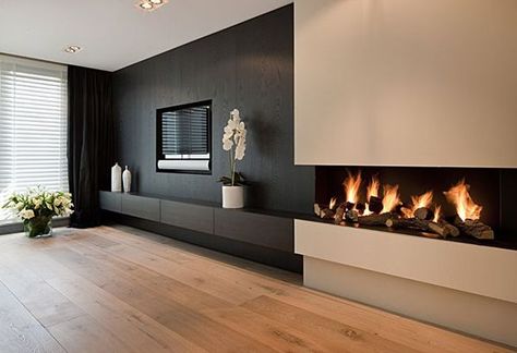 Fireplace Faux Pas: what to do with your TELEVISION – Interiors By Candice Fireplace Tv Wall, Design Salon, 아파트 인테리어, Home Fireplace, Modern Fireplace, Living Room Tv Wall, Living Room Remodel, Room Remodeling, Living Room With Fireplace