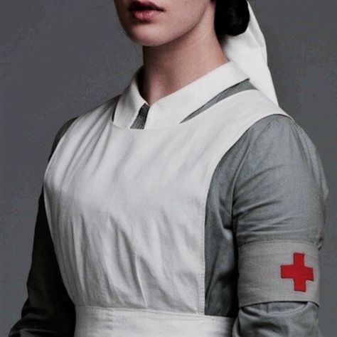 1940s Aesthetic, Lady Sybil, Nurse Aesthetic, Vintage Nurse, Future Nurse, Nurse Uniform, Red Cross, Character Inspiration, Tampa