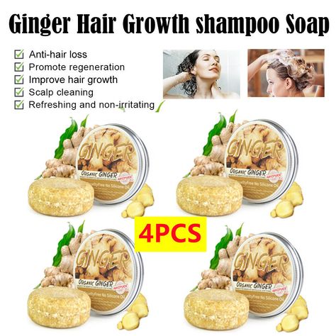 Ginger Hair Growth, Damaged Hair Diy, Ginger Shampoo, Hair Regrowth Shampoo, Scalp Hair Growth, Improve Hair Growth, Ginger Extract, Diy Hair Treatment, Long Hair Tips