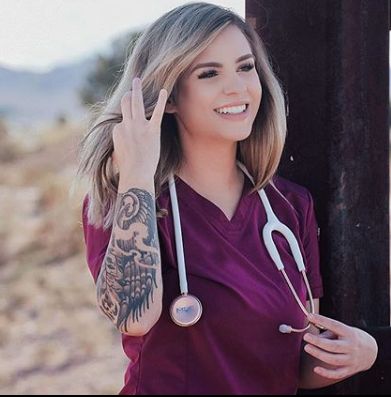 Tattooed Nurse, Medical Tattoo Nurse, Medical Inspiration, Nurse Tattoo, Siren Song, Magic Tattoo, Becoming A Nurse, Neon Hair, Counter Culture