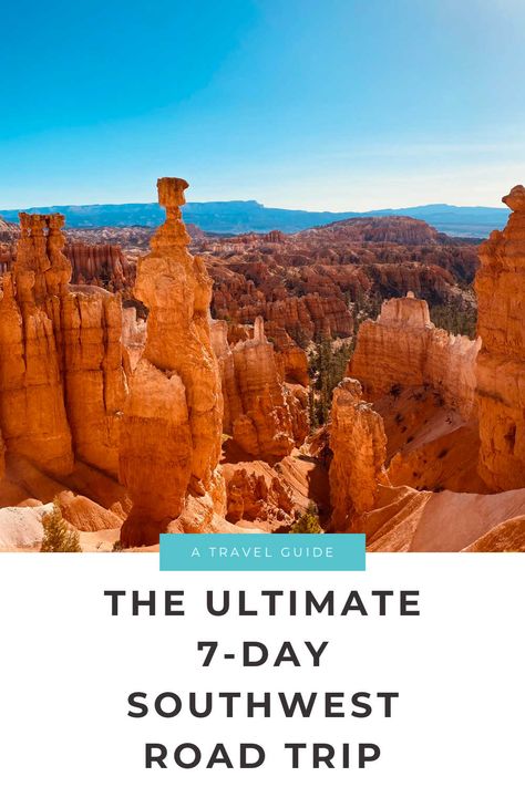 The Best 7 Day Grand Circle Road Trip Itinerary! The Ultimate Southwest Road Trip! Grand Circle Road Trip, Southwest Road Trip, Snow Canyon State Park, Road Trip Travel, National Park Road Trip, Colorado Hiking, Bryce Canyon National Park, Family Road Trips, National Parks Trip