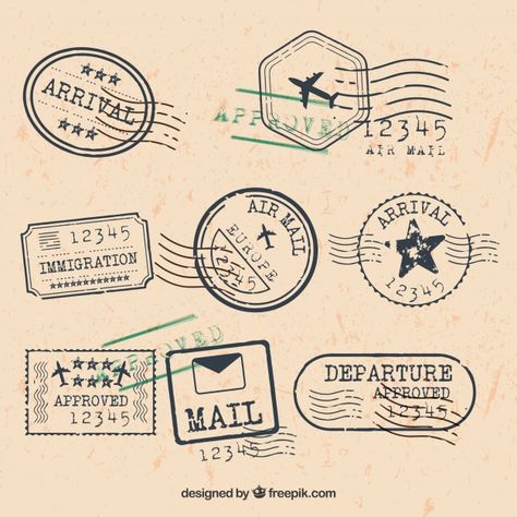 Stamp Illustration, Conceptual Drawing, طابع بريدي, Travel Stamp, Stamp Ideas, Travel City, Stamps Collection, Retro Vector, Vintage Postage