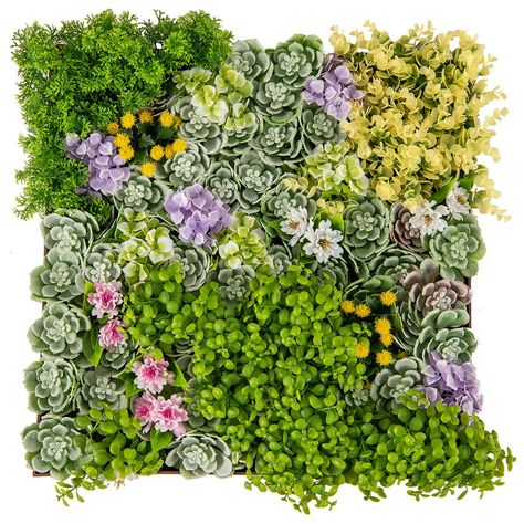 PRICES MAY VARY. 【3D Lifelike Artificial Plants】: Combined with 10 types of imitation plants including vivid succulents, colorful flowers and gradient leaves, the hanging 2 pack greenery wall art panels create a lively and attractive appearance. The thick and dense arrangement ensures that each piece look naturally lush. 【High Quality PE Material】: The framed artificial foliage wall art is crafted from 100% new PE, known for its fade resistance and sun protection, ensuring longevity and vibrancy Faux Greenery Decor, Frame Plants, Foliage Art, Artificial Succulent Arrangements, Succulent Wall Planter, Nouveau Illustration, Fairy Bedroom, Greenery Wall, Living Wall Art