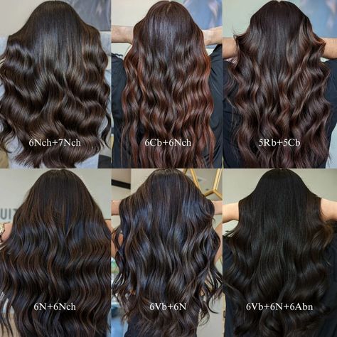 Brunette Inspiration, Balayage For Dark Brown Hair, Dark Chocolate Hair Color, Rich Brunette Hair, Cool Brown Hair, Dark Chocolate Hair, Dark Chocolate Brown Hair, Redken Hair Color, Brown Hair Shades