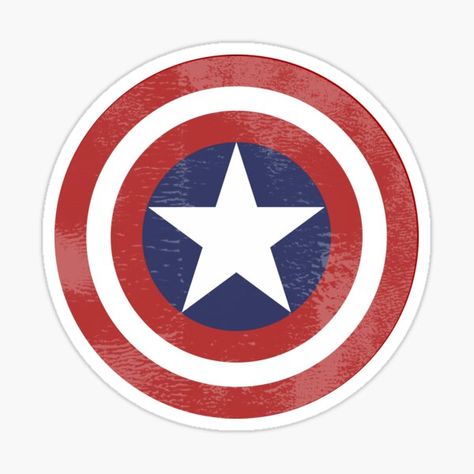 Capitan America Shield, Captain America Stickers, Marvel Stickers, Superhero Stickers, Weird Stickers, Avengers Cartoon, Homemade Stickers, Redbubble Stickers, Captain America Shield