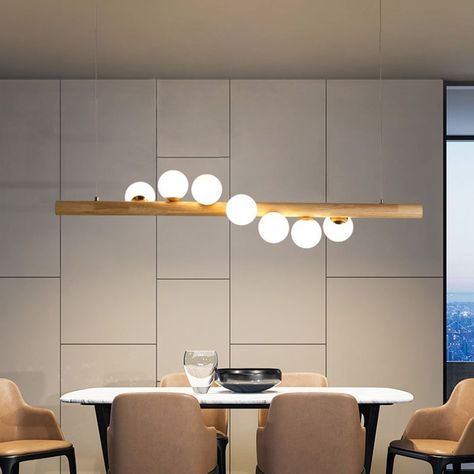 Dining Table Pendant Light, Magic Bean, Luminaire Original, Wood Island, Simple Lamp, Wooden Chandelier, Bubble Chandelier, Luxury Chandelier, Wood Pendant Light